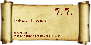 Tokos Tivadar névjegykártya